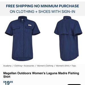 Magellan sun protection shirt for hiking/fishing